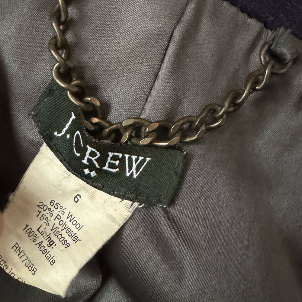 J. Crew Wood Blend Coat Size 6 - Picture 3 of 15